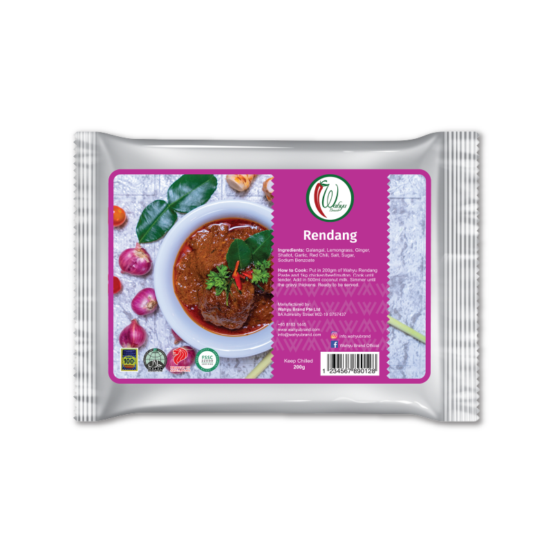 Instant Rendang Paste Rendang Paste, 200g – Wahyu Brand