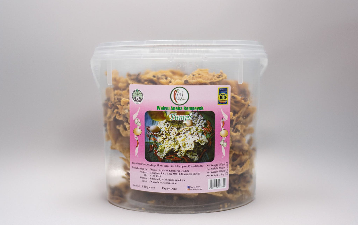 [Pre-Order] Rempeyek Green Bean (Tumpi) 400G