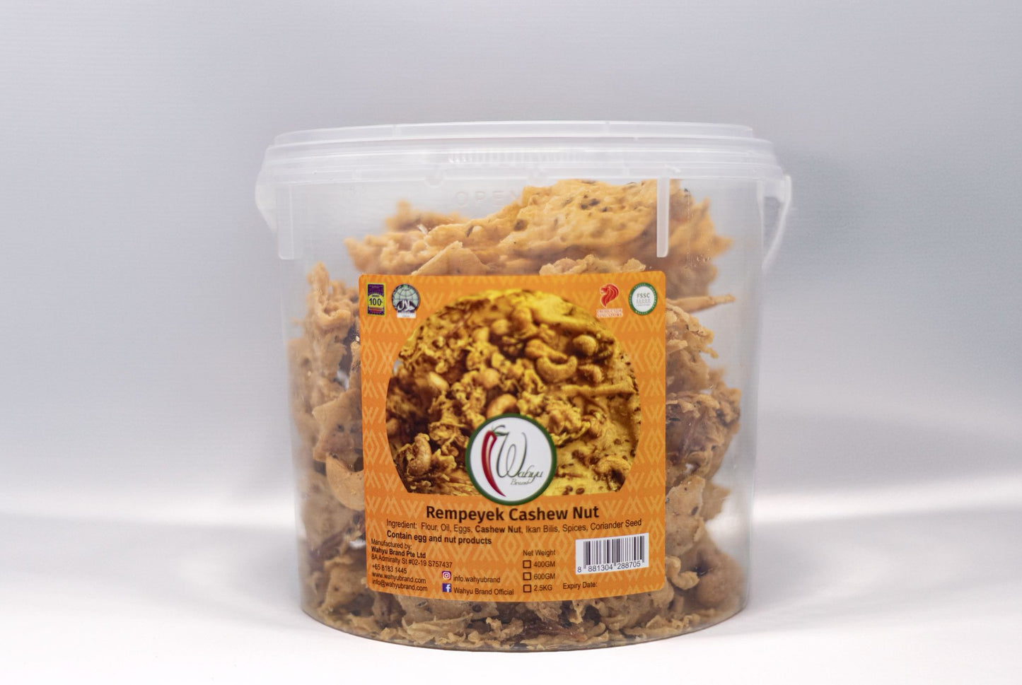 [Pre-Order] Rempeyek Cashew Nut (Gajus) 400G