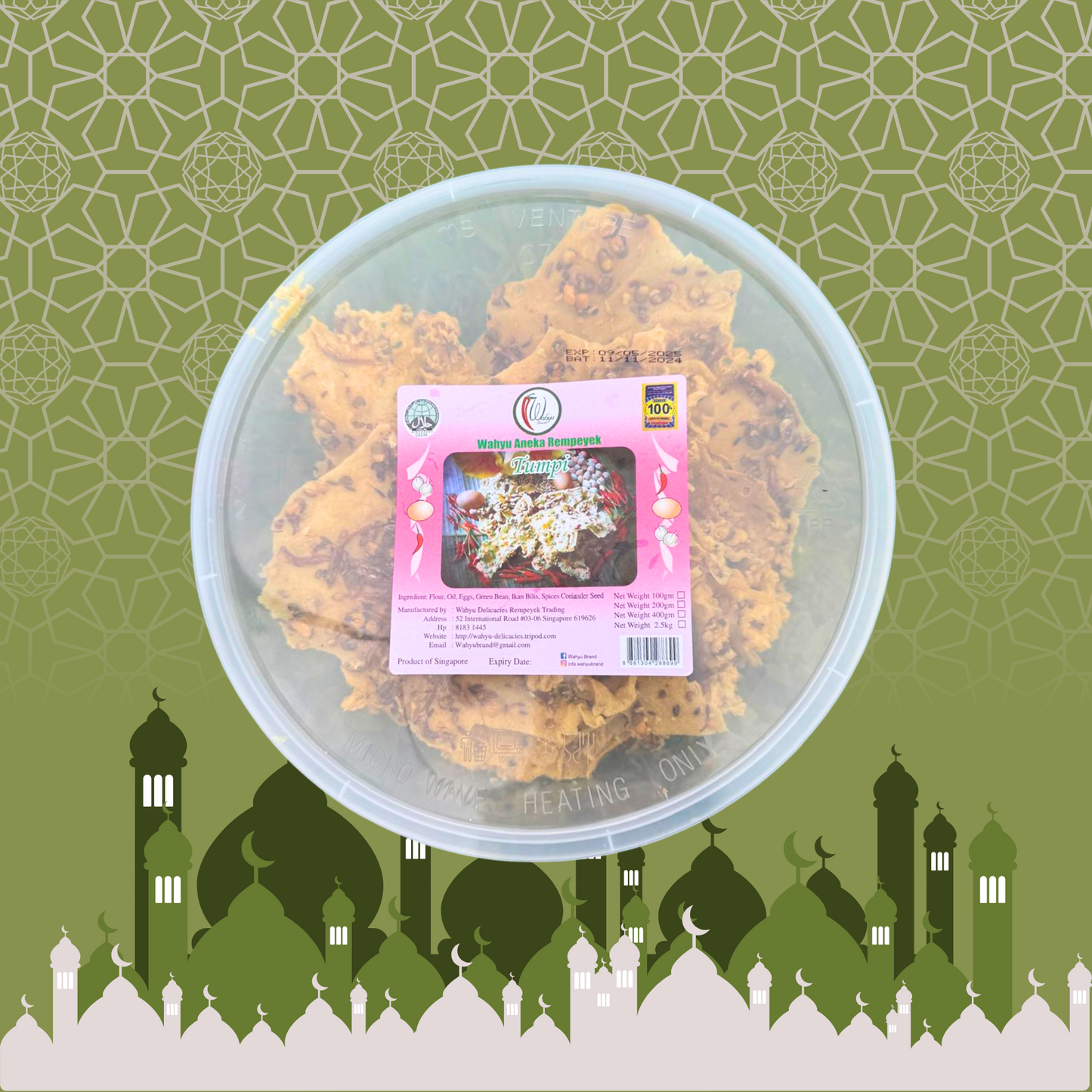 Rempeyek Green Bean (Tumpi) 400G